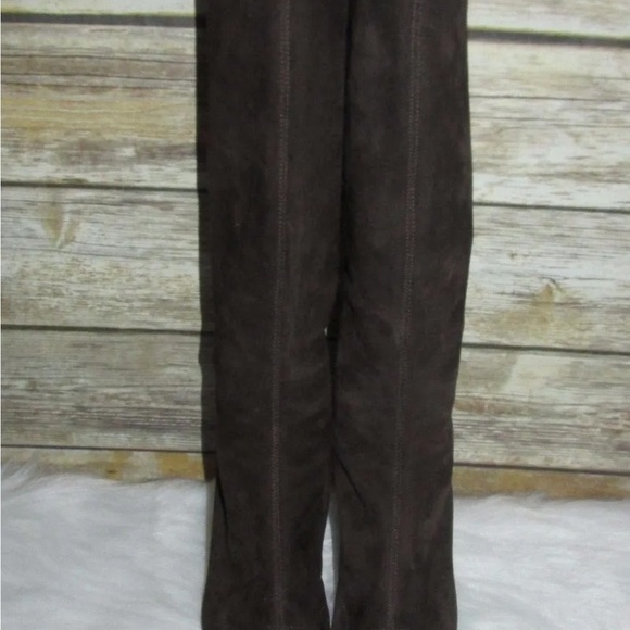 Valerie Stevens Val Flex Alegria 2 Snakeskin Brown Leather Boots - Picture 6 of 8